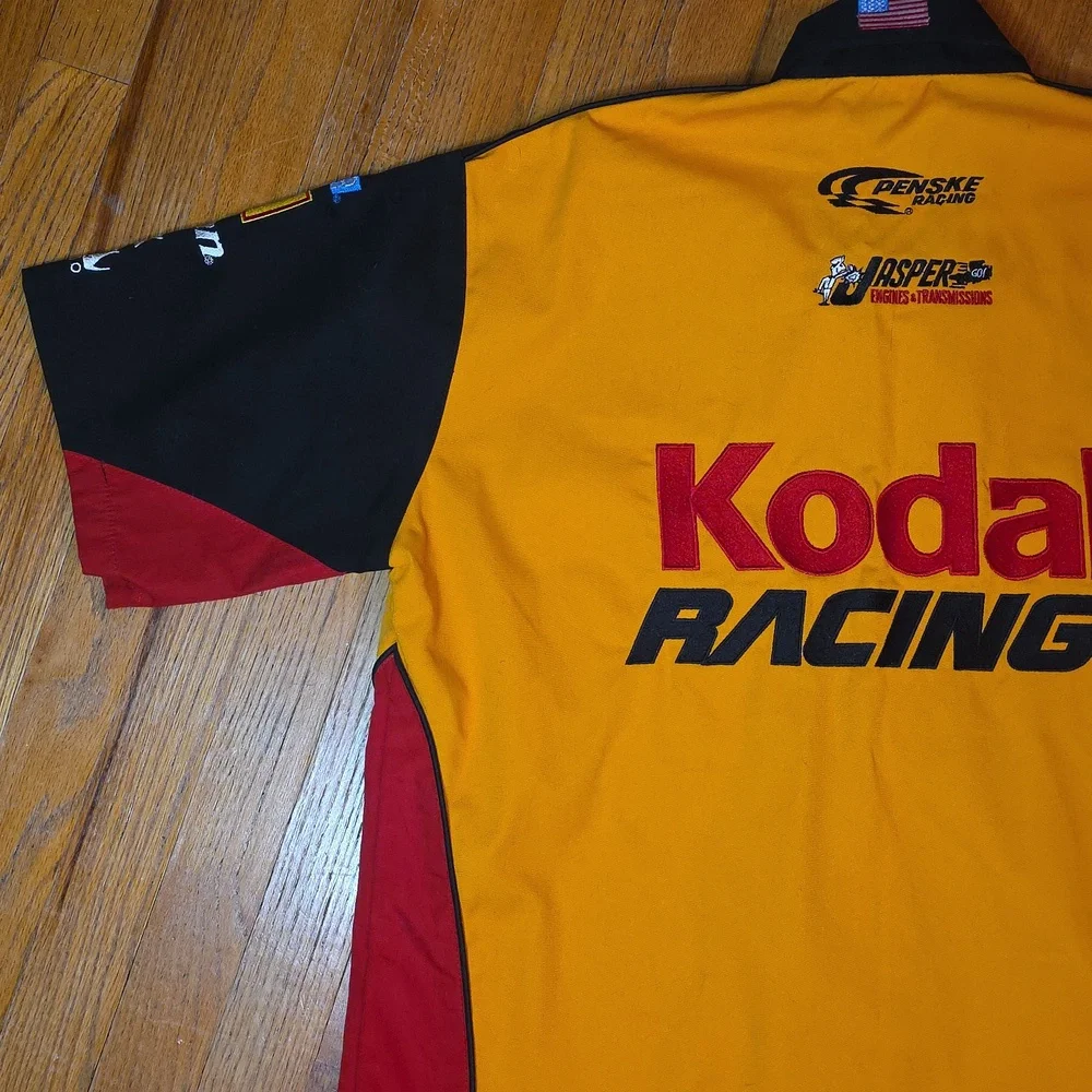 Vintage Sterling Marlin Kodak Racing Nascar Pit Crew Shirt Size L - Like New! - Picture 8 of 11